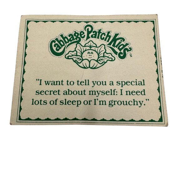 Cabbage Patch Kid Boy Doll 80's Red Curly Hair Corduroy Bear Suit Brown Eyes - Picture 5 of 16